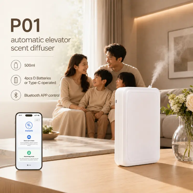 Aromatische diffuser met automatische lift
