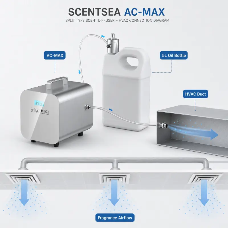 HVAC-winkelcentrum Aroma-olieverspreider